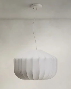Kave Home Plafondlamp Somar Vezels en Stalen Staven Ø51cm
