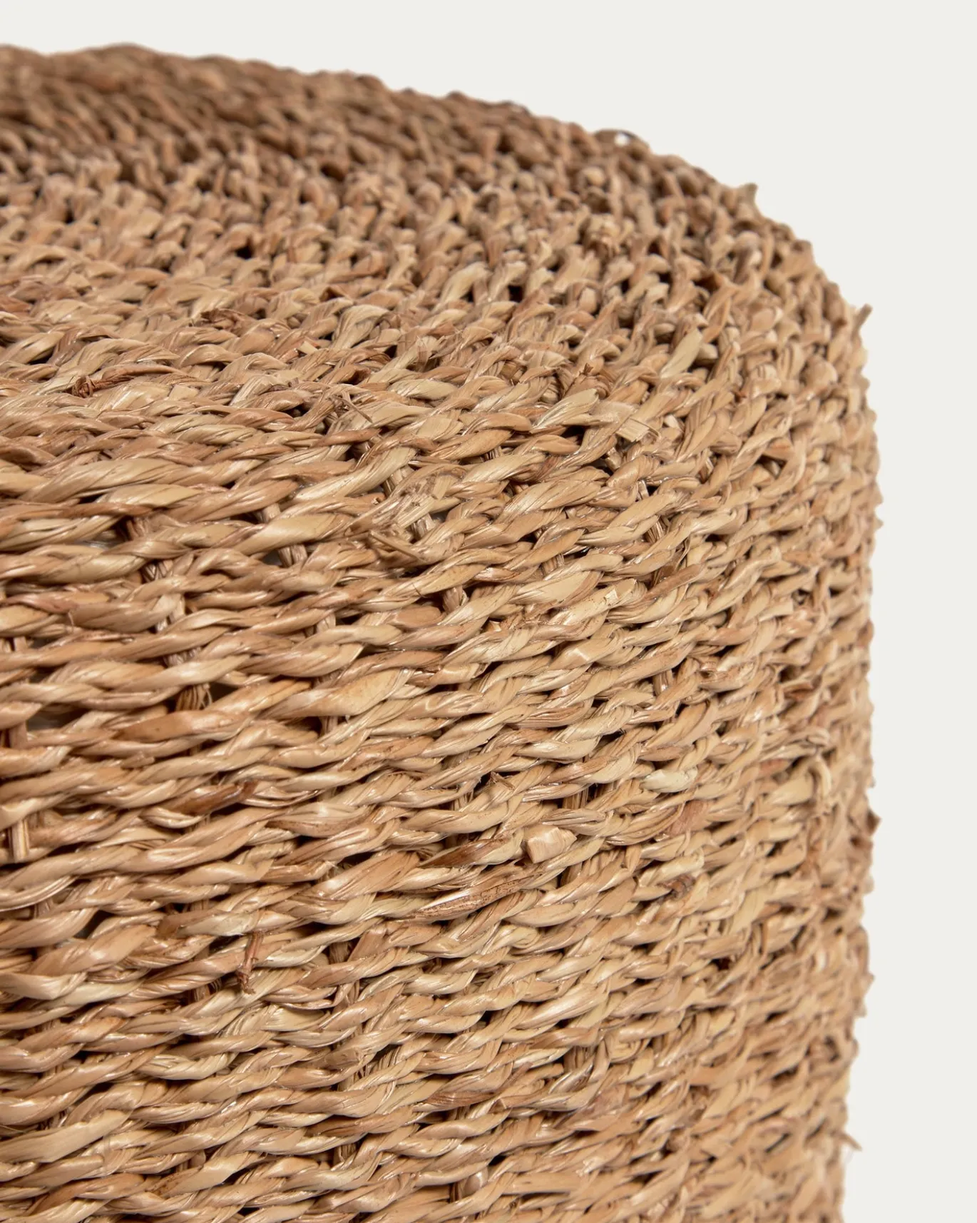 Kave Home Poef Someina Zeegras Ø40cm