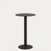 Kave Home Ronde Bistrotafel Esilda Zwart Hoog Ø60x96cm