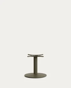 Kave Home Ronde Buitentafel Esilda Groen Cement Ø70cm Met Onderstel Ø42x45cm