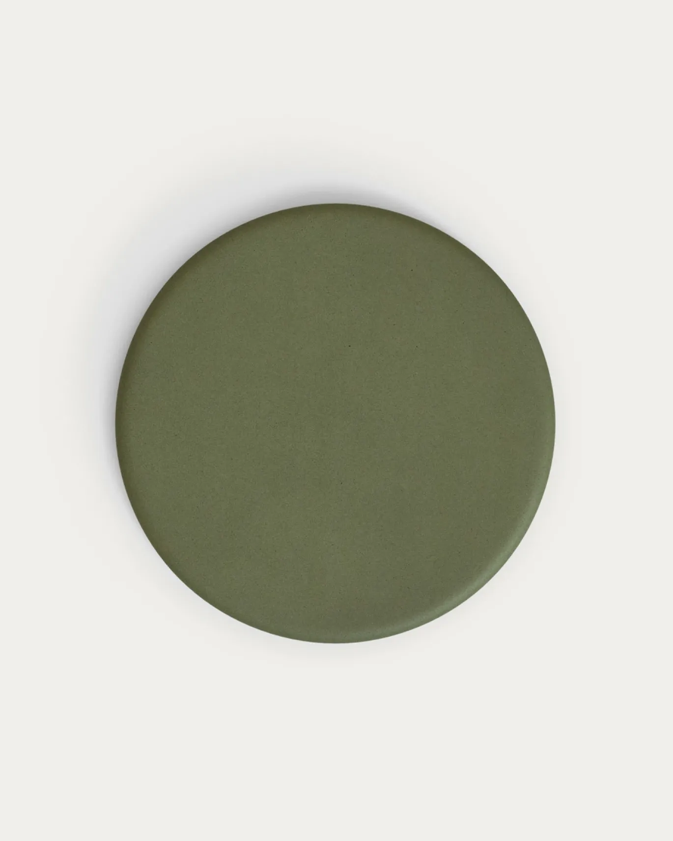 Kave Home Ronde Buitentafel Esilda Groen Cement Ø70cm Met Onderstel Ø42x45cm