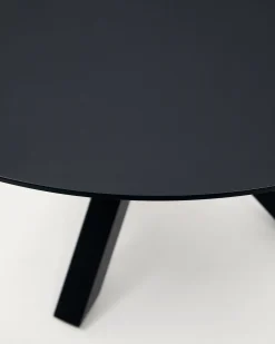 Kave Home Ronde Glazen Tafel Argo Zwart Ø120cm
