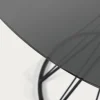 Kave Home Ronde Glazen Tafel Niut Zwart Ø120cm