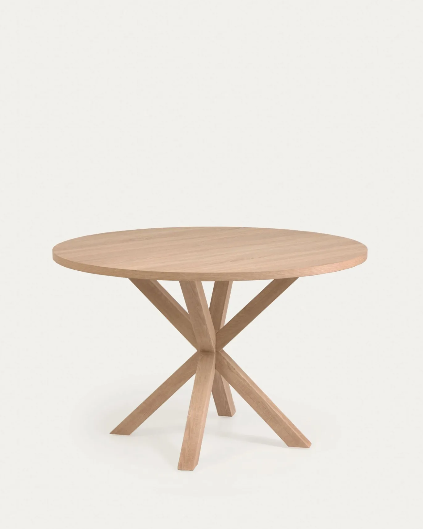 Kave Home Ronde Tafel Argo Naturel Melamine Houteffect Ø120cm