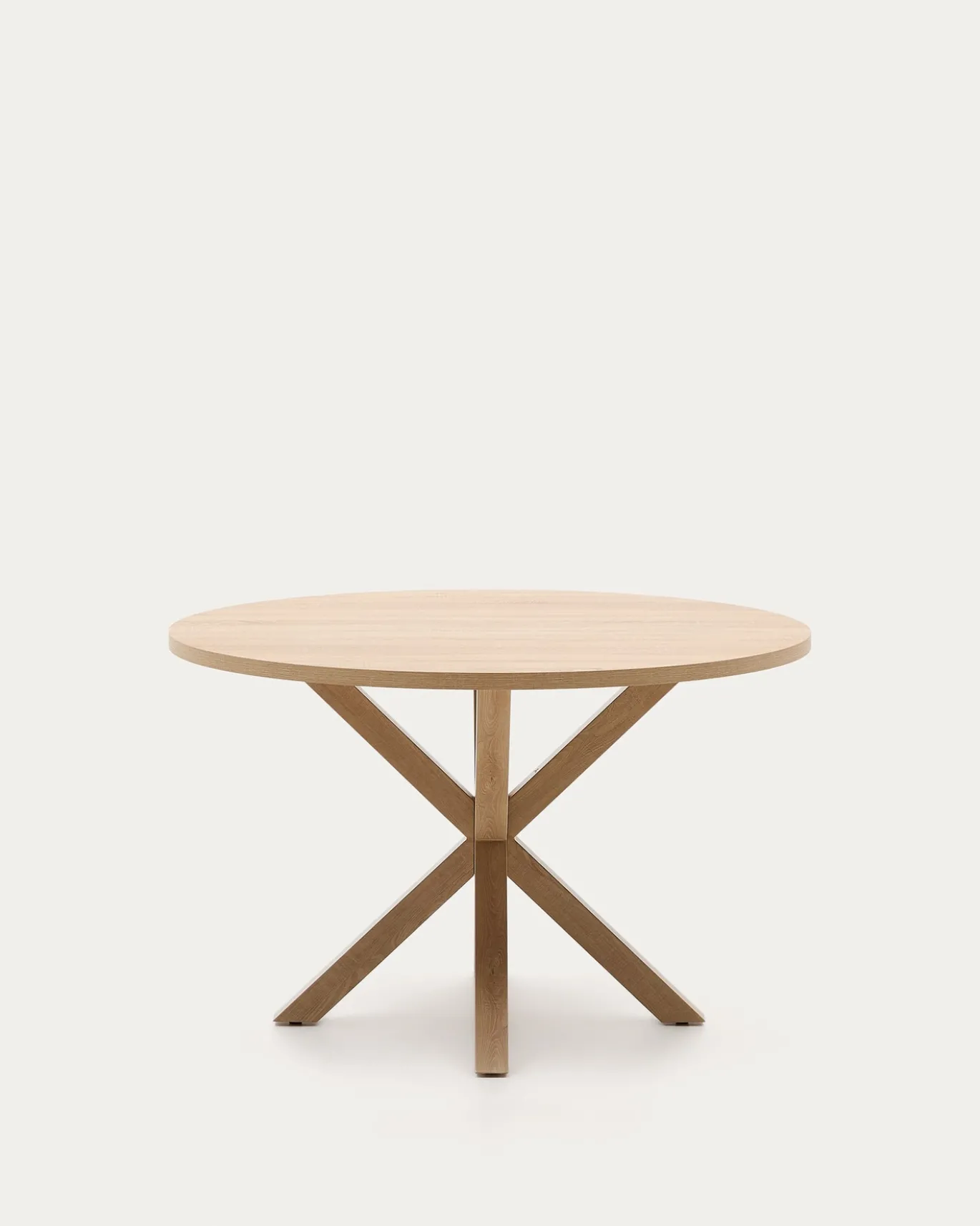 Kave Home Ronde Tafel Argo Naturel Melamine Houteffect Ø120cm