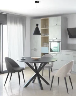 Kave Home Ronde Tafel Argo Zwartgelakt Mdf Ø120cm