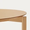 Kave Home Ronde Tafel Indara Essenhoutfineer en Rubberhout Ø110cm