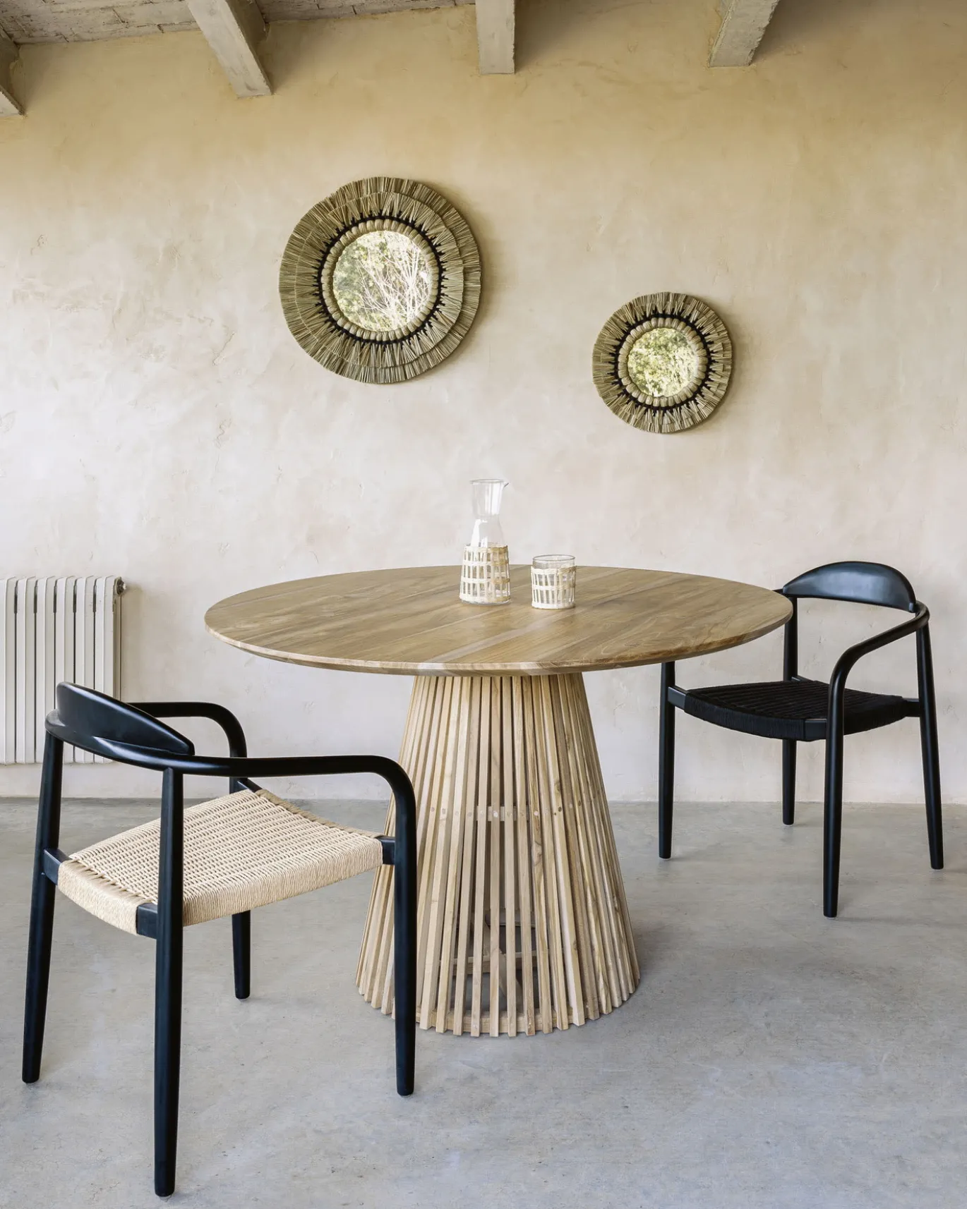 Kave Home Ronde Tafel Jeanette Teak Ø120cm
