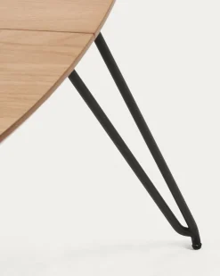 Kave Home Ronde Uitschuifbare Tafel Novac Ø120 (200)x75cm