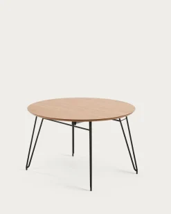 Kave Home Ronde Uitschuifbare Tafel Novac Ø120 (200)x75cm