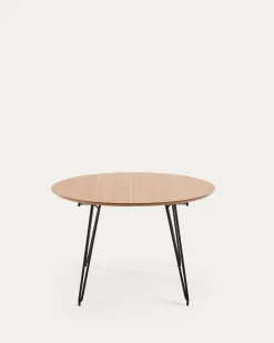 Kave Home Ronde Uitschuifbare Tafel Novac Ø120 (200)x75cm