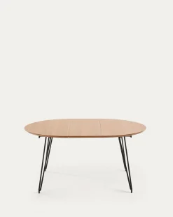 Kave Home Ronde Uitschuifbare Tafel Novac Ø120 (200)x75cm