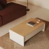 Kave Home Salontafel Abilen Eikenfineer Wit 110x60cm