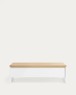 Kave Home Salontafel Abilen Eikenfineer Wit 110x60cm