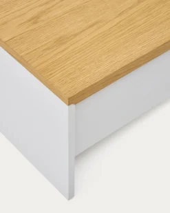 Kave Home Salontafel Abilen Eikenfineer Wit 110x60cm
