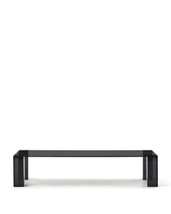 Kave Home Salontafel Adularia Glas Donkergrijs 140cm