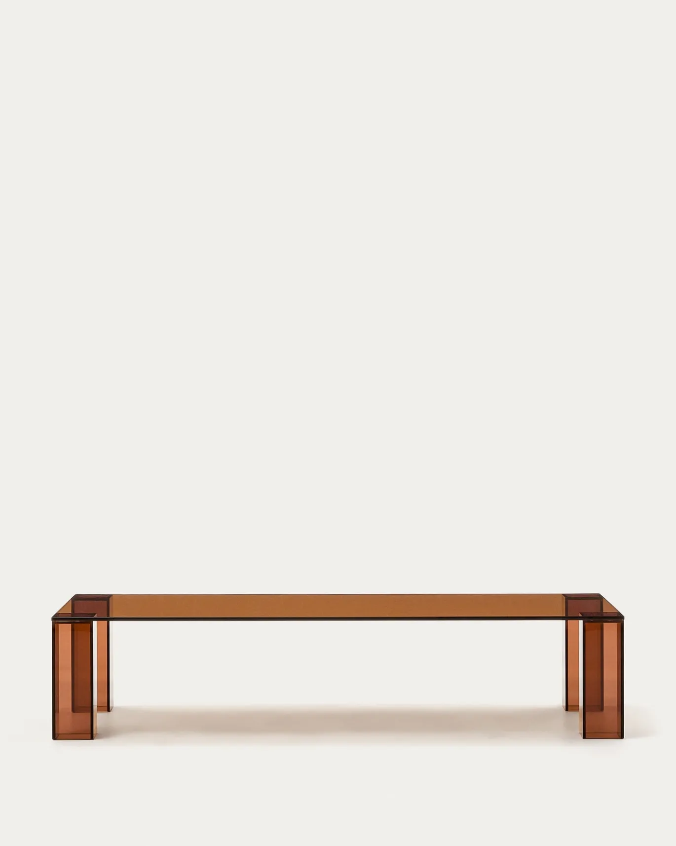 Kave Home Salontafel Adularia Glas Bruin 140cm