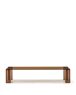 Kave Home Salontafel Adularia Glas Bruin 140cm