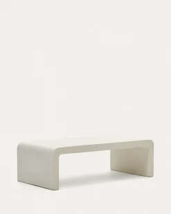 Kave Home Salontafel Aiguablava Wit Cement 135x65cm