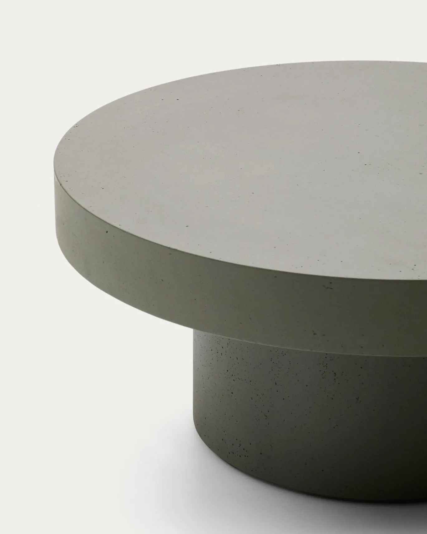 Kave Home Salontafel Aiguablava Cement Groen Ø90cm