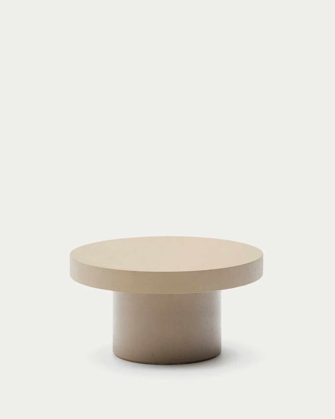 Kave Home Salontafel Aiguablava Cement Beige Ø90cm