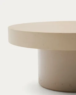 Kave Home Salontafel Aiguablava Cement Beige Ø90cm