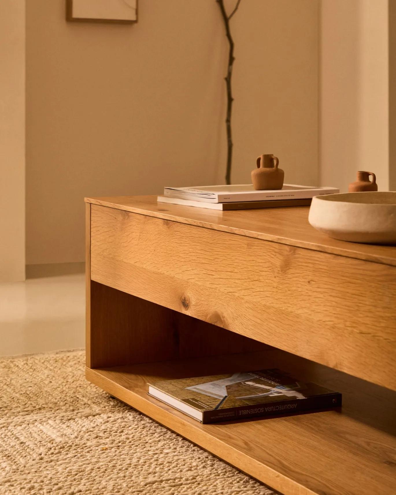 Kave Home Salontafel Alguema Naturel 120cm