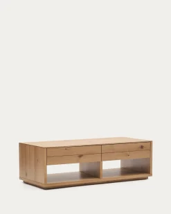 Kave Home Salontafel Alguema Naturel 2-Lades 140cm