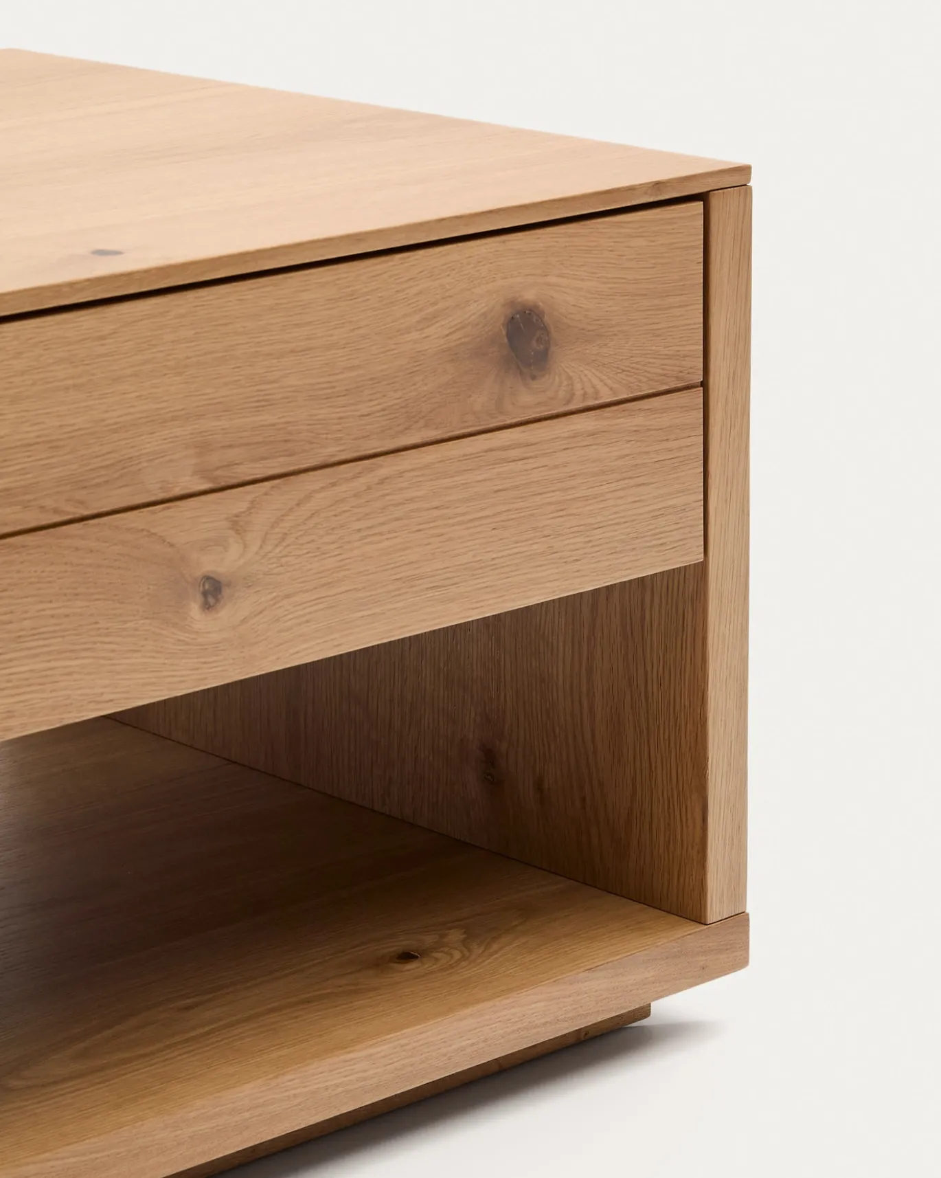 Kave Home Salontafel Alguema Naturel 2-Lades 140cm