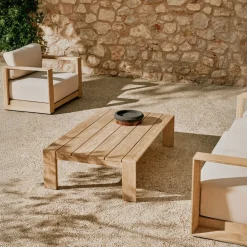 Kave Home Salontafel Ambra Acaciahout 82,5x140cm
