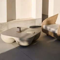 Kave Home Salontafel Colba Outdoor Polystone 100x100cm