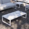 Kave Home Salontafel Comova Outdoor Wit Aluminium 60x114cm