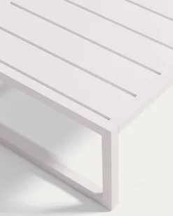 Kave Home Salontafel Comova Outdoor Wit Aluminium 60x114cm
