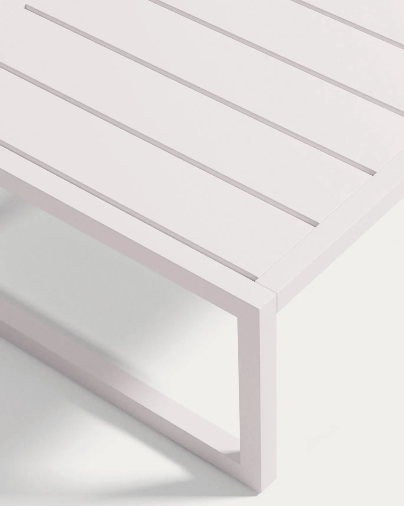 Kave Home Salontafel Comova Outdoor Wit Aluminium 60x114cm
