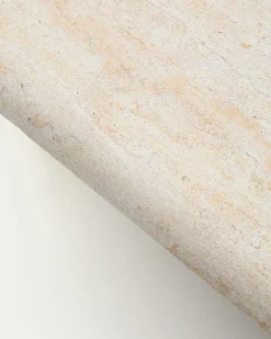 Kave Home Salontafel Drasi Cement met Travertijneffect 140x70cm