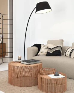 Kave Home Salontafel Elmima Set 2 Rotan Ø66cm / Ø55cm
