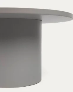 Kave Home Salontafel Fleksa Rond Grijs Metaal Ø72cm