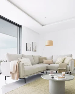 Kave Home Salontafel Fleksa Rond Grijs Metaal Ø72cm