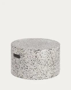 Kave Home Salontafel Jenell Wit Terrazzo Ø52cm