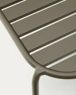 Kave Home Salontafel Joncols Outdoor Aluminium Groen Ø110x62cm