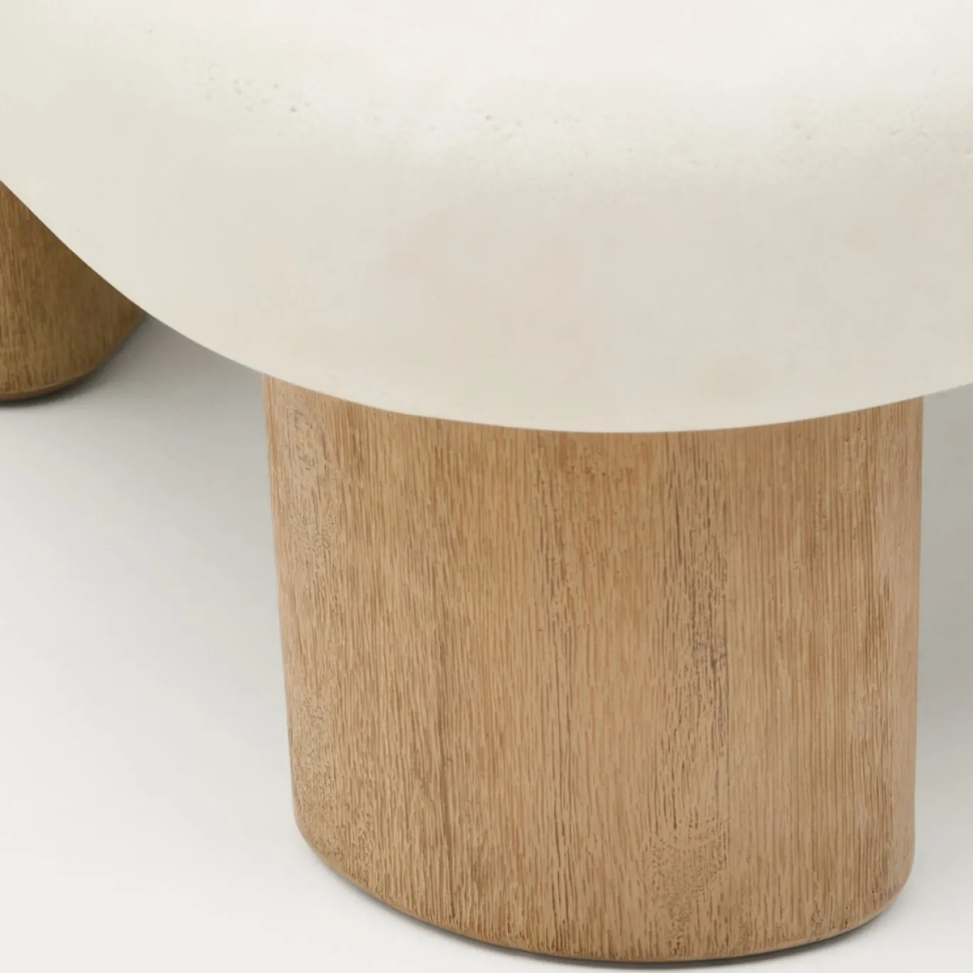 Kave Home Salontafel Labra Outdoor Wit Cement 140cm