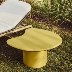 Kave Home Salontafel Macarella Cement Geel 83x77cm