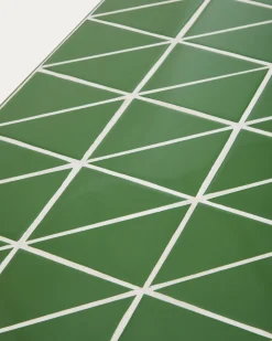 Kave Home Salontafel Maurina Staal Tegels Groen 122cm