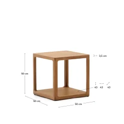 Kave Home Salontafel Maymai Eikenhout 50x50cm