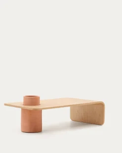 Kave Home Salontafel Olaria Terracotta Eikenfineer 110x60cm