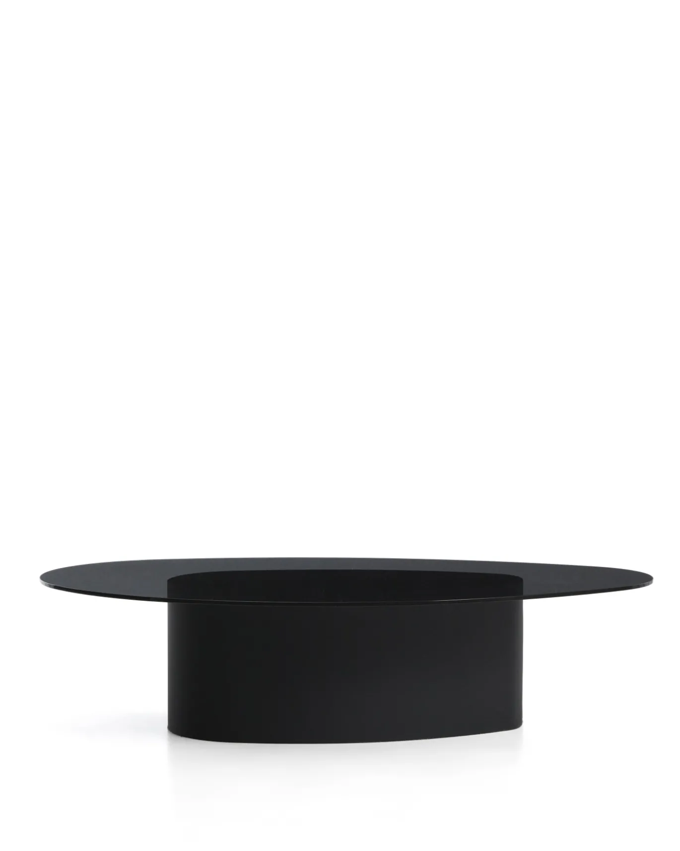 Kave Home Salontafel Olir Glas Metaal Zwart 140cm