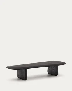 Kave Home Salontafel Pirita Eikenhout Zwart 146x56,5cm