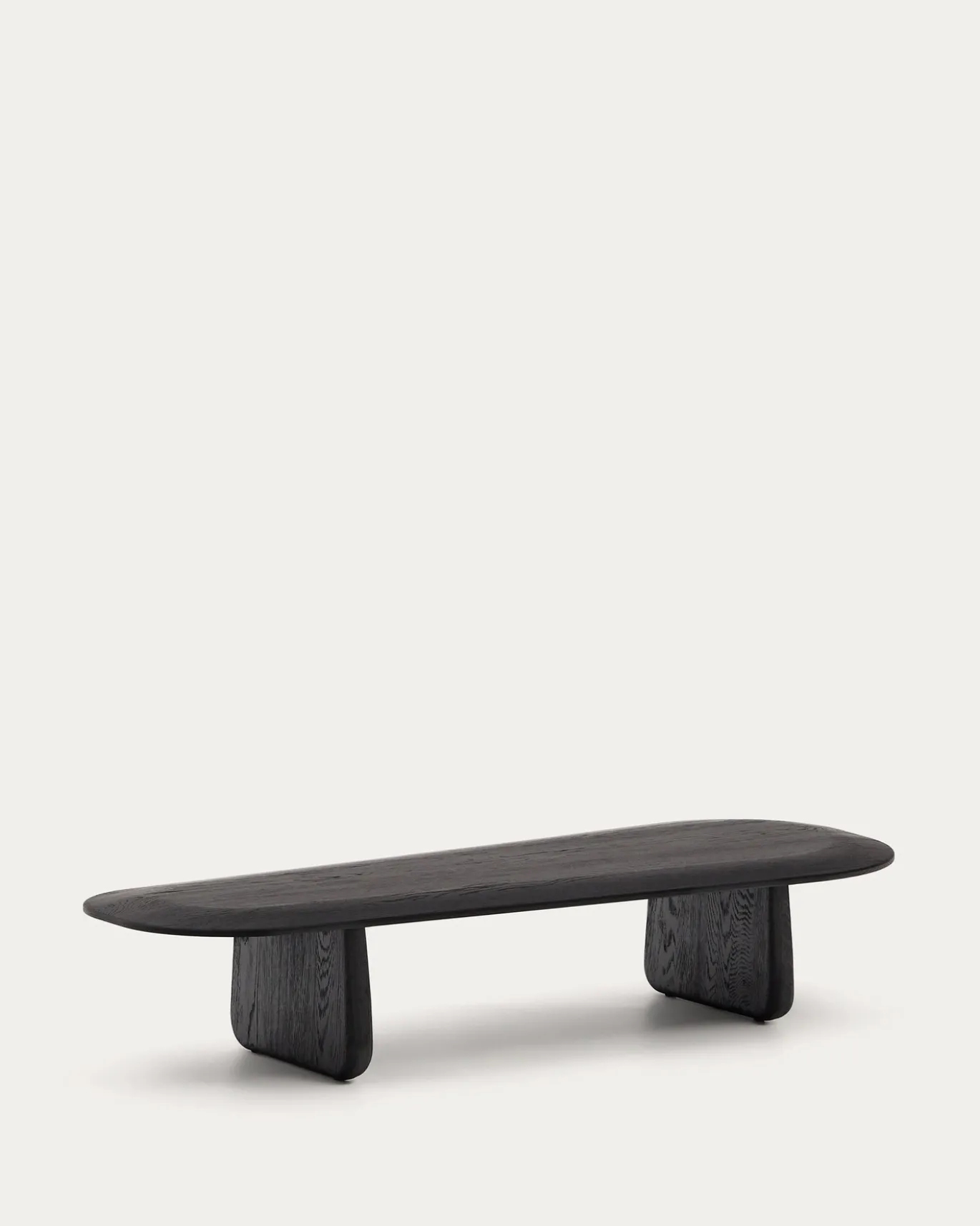Kave Home Salontafel Pirita Eikenhout Zwart 146x56,5cm