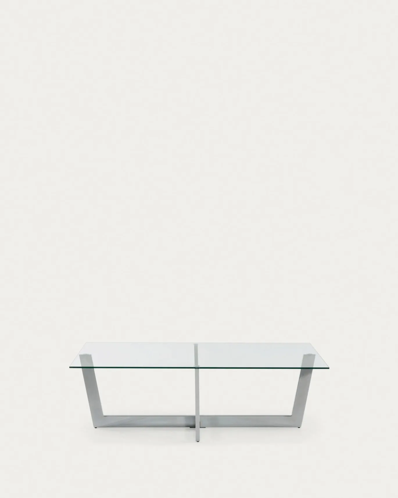 Kave Home Salontafel Plam Transparant Glas 120x70cm