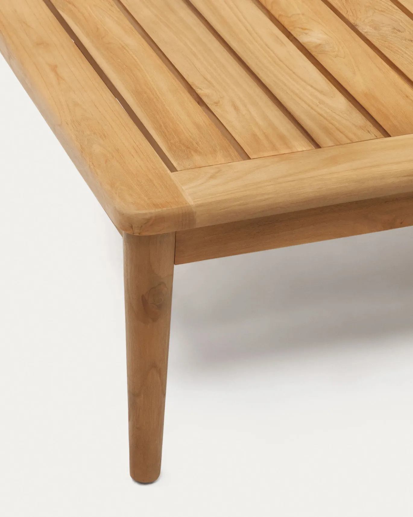 Kave Home Salontafel Portitxol Massief Teakhout 80x80cm